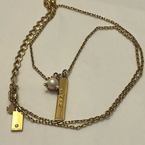 Kate Spade New York Gold-Tone Born To Be Wise One Cream Pendant Necklace